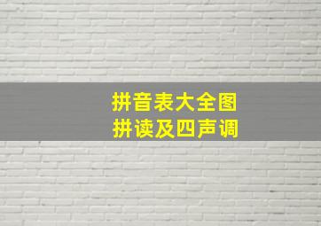 拼音表大全图 拼读及四声调